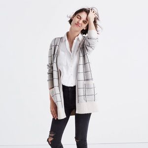 Madewell Ryder Cardigan in Windowpane